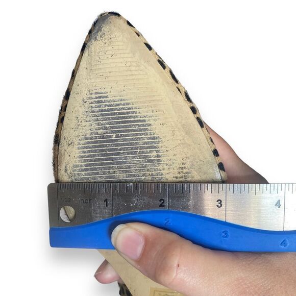 Sole Society | Womens D’Orsay Cheetah Print Fur Wedges | Size 5.5 - Picture 12 of 12